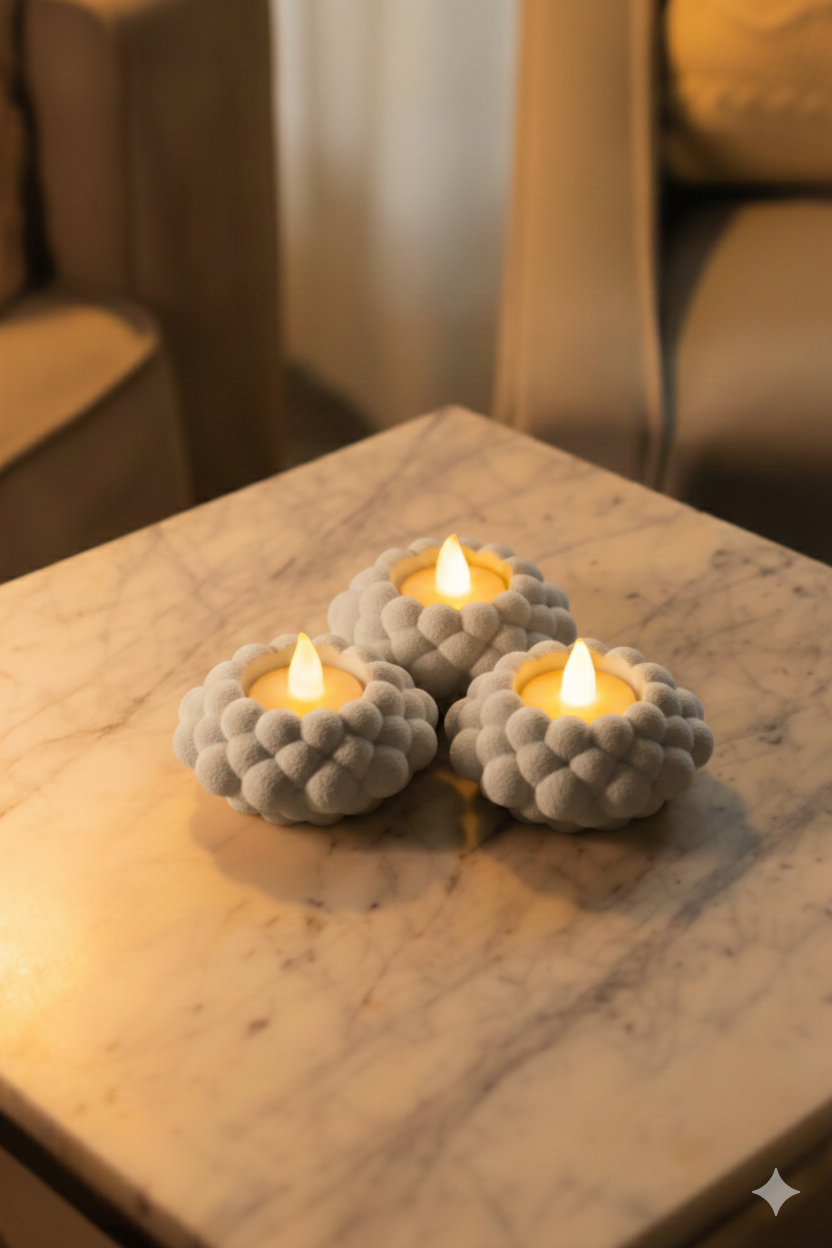 Zestaw Świeczników Bubble