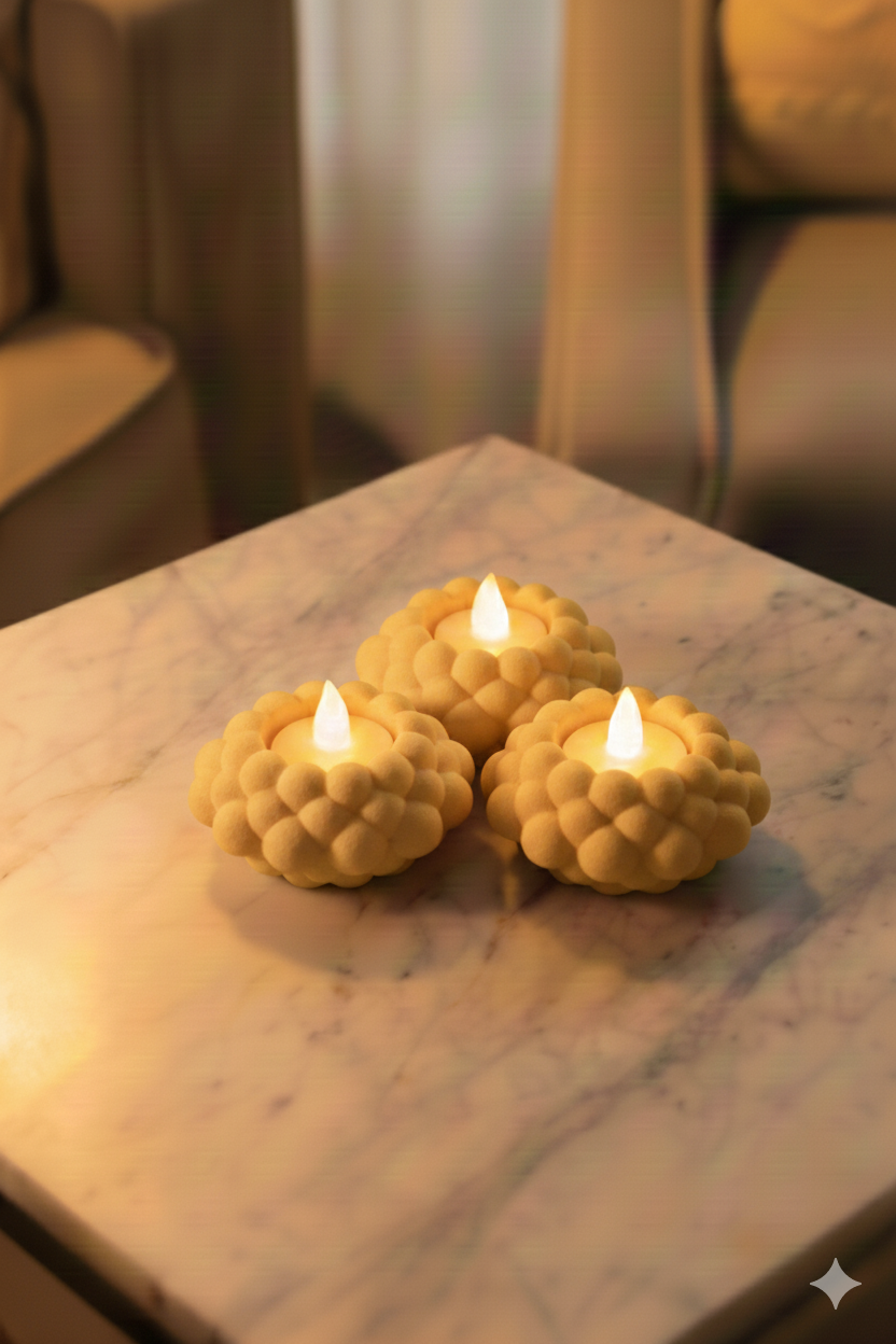 Świeczniki Tealight Led (3 sztuki)
