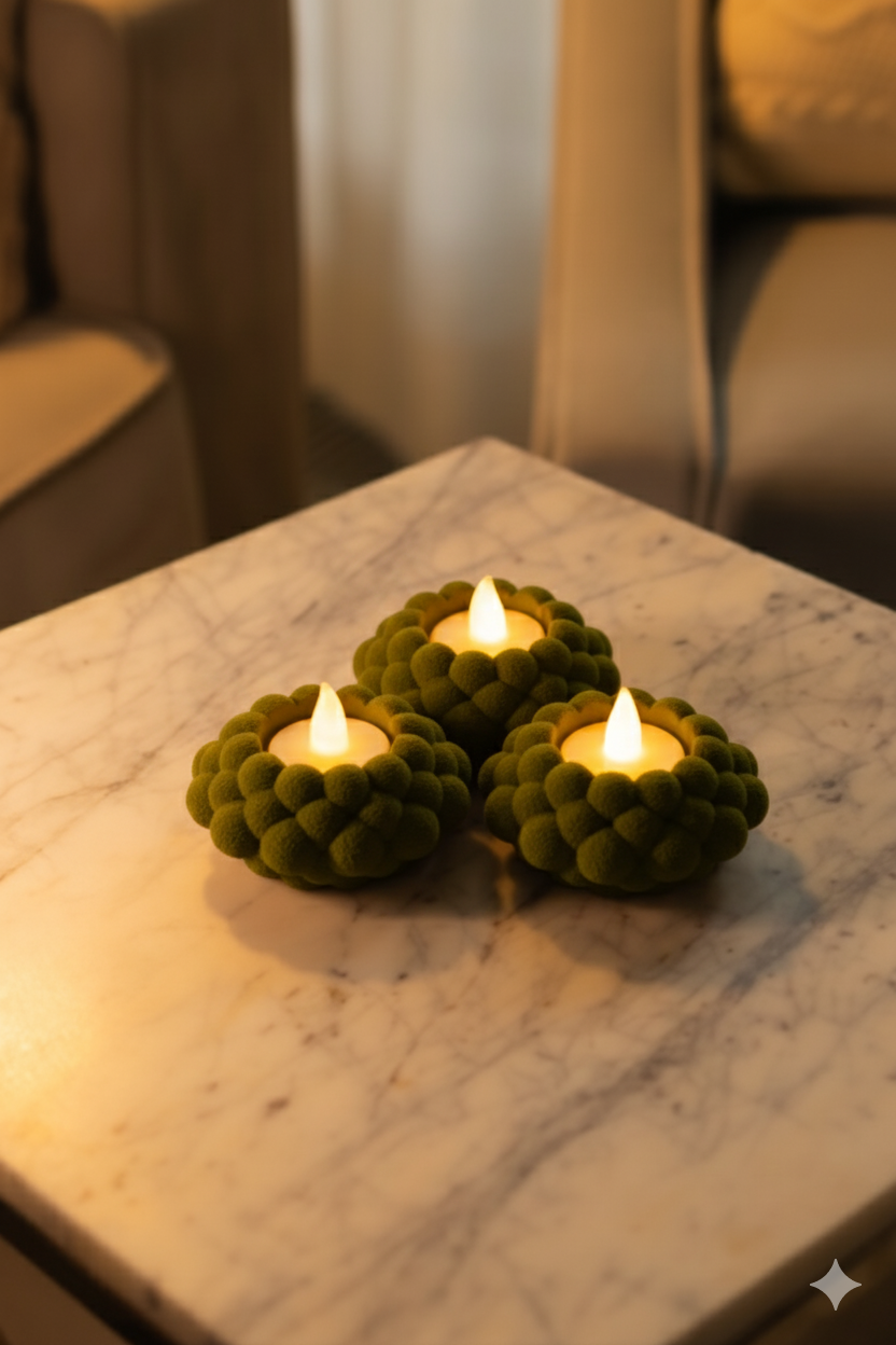 Zestaw Świeczników Bubble