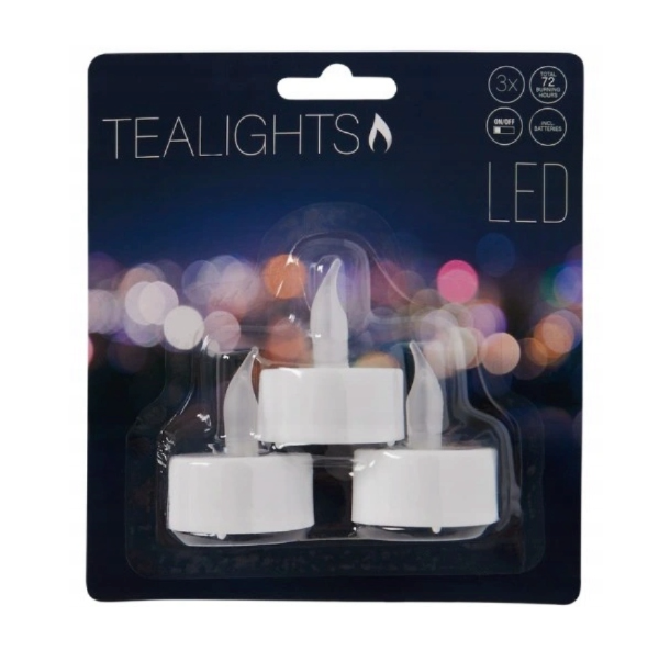 Świeczniki Tealight Led (3 sztuki)